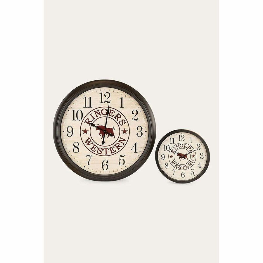 Ringers Western On Time Is Late 30" Clock