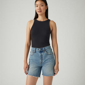 Levis 501 High Rise Mid Thigh Jean Shorts - Ticked and Untied