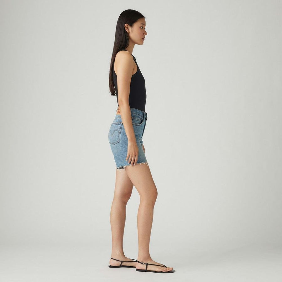 Levis 501 High Rise Mid Thigh Jean Shorts - Ticked and Untied