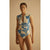 Aur Ocea Ipanema Panelled Cap Sleeve One Piece
