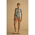 Aur Ocea Ipanema Panelled Cap Sleeve One Piece