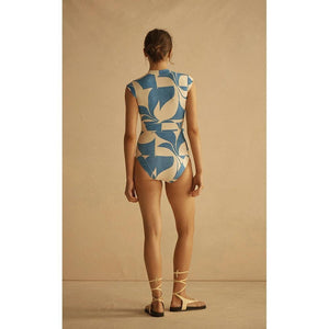 Aur Ocea Ipanema Panelled Cap Sleeve One Piece