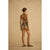 Aur Ocea Ibisco Belted Keyhole One Piece