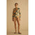 Aur Ocea Ibisco Ruched Long Sleeve One Piece