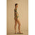 Aur Ocea Ibisco Ruched Long Sleeve One Piece