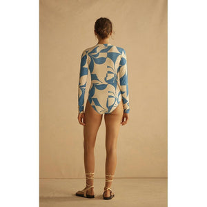 Aur Ocea Ipanema Panelled Long Sleeve One Piece