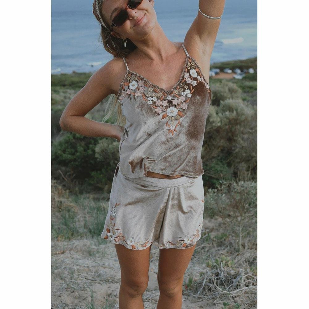 Barefoot Blonde Hendrix Shorts - Mocha