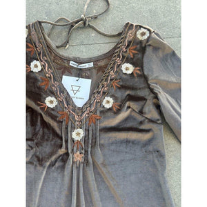 Barefoot Blonde Hendrix Tunic - Mocha