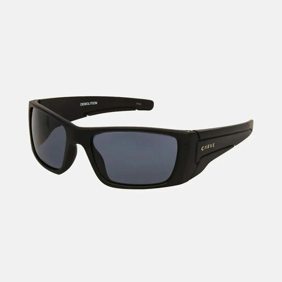 Carve Demolition Matt Black Frame with Grey Polarized Sunglasses