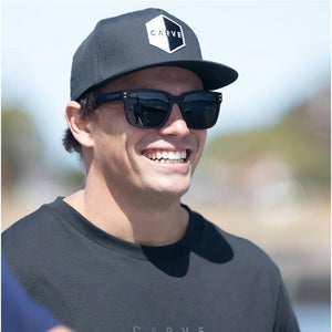 Carve Rivals XL Matte Black Frame with Grey Polarized Lens Sunglasses