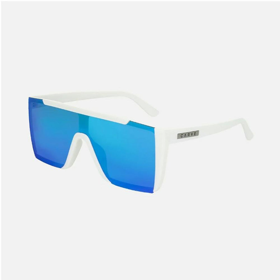 Carve Equinox Gloss White Frame Grey Lens with Blue Iridium Sunglasses