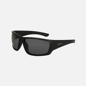 Carve Moray Matt Black Frame Grey lens with Blue Iridium Sunglasses