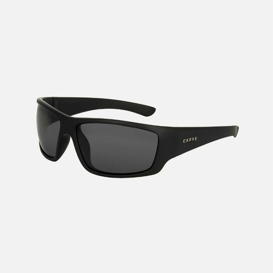 Carve Moray Matt Black Frame Grey lens with Blue Iridium Sunglasses