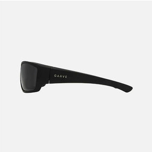 Carve Moray Matt Black Frame Grey lens with Blue Iridium Sunglasses