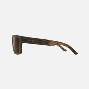 Carve Volley Polarized Matte Brown Streak Frame Sunglasses