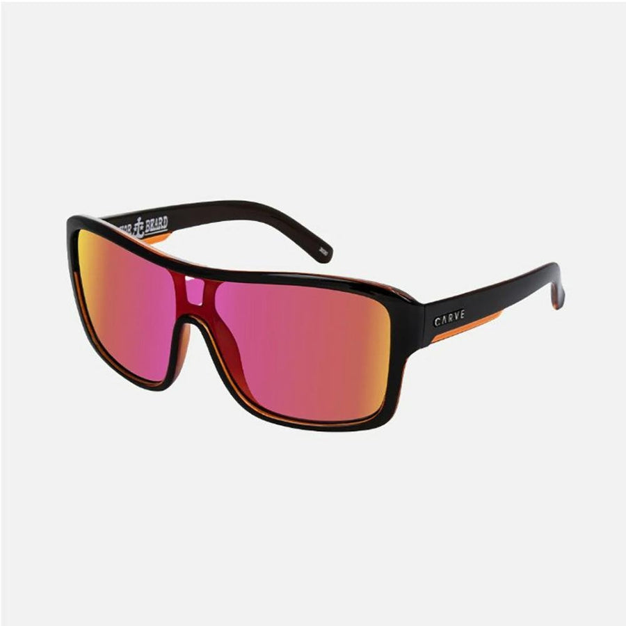 Carve Anchor Beard Gloss Black and Orange Iridium Sunglasses