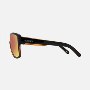 Carve Anchor Beard Gloss Black and Orange Iridium Sunglasses