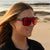 Carve Anchor Beard Gloss Black and Orange Iridium Sunglasses