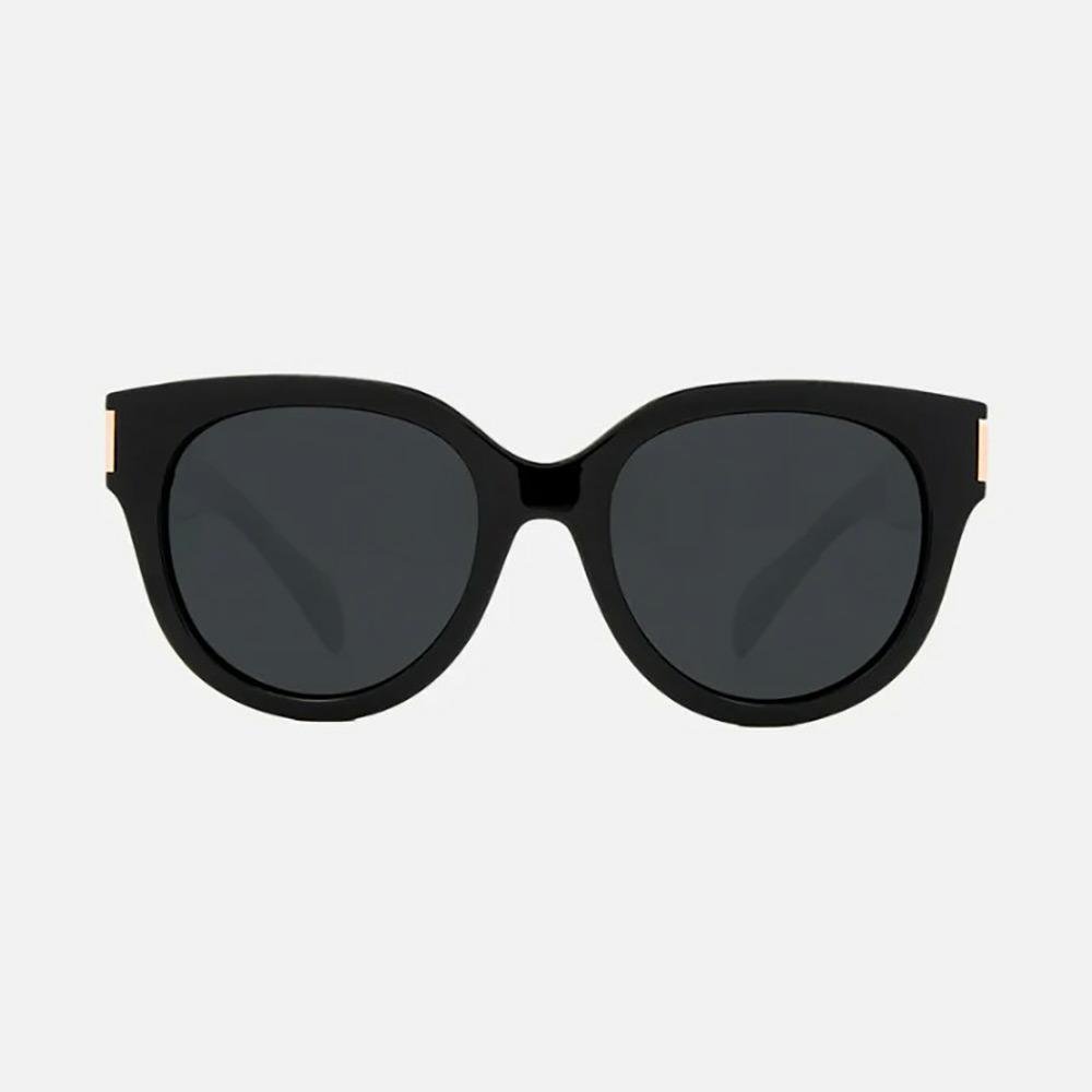 Carve Vivian Gloss Black Smoke Polarized Sunglasses