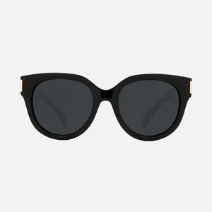 Carve Vivian Gloss Black Smoke Polarized Sunglasses