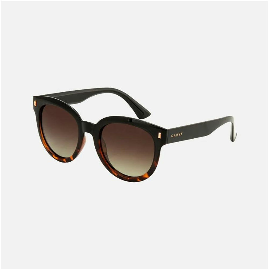Carve Harpo Gloss Black Tort Brown Gradient Polarised Sunglasses