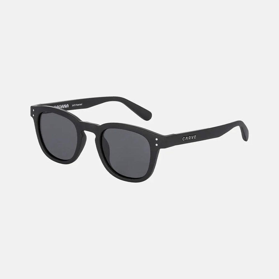 Carve Havana Matt Black Frame with Grey Polarized Sunglasses