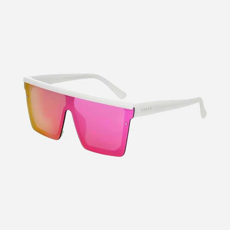 Carve Muse Gloss White Pink Orange Iridium Sunglasses