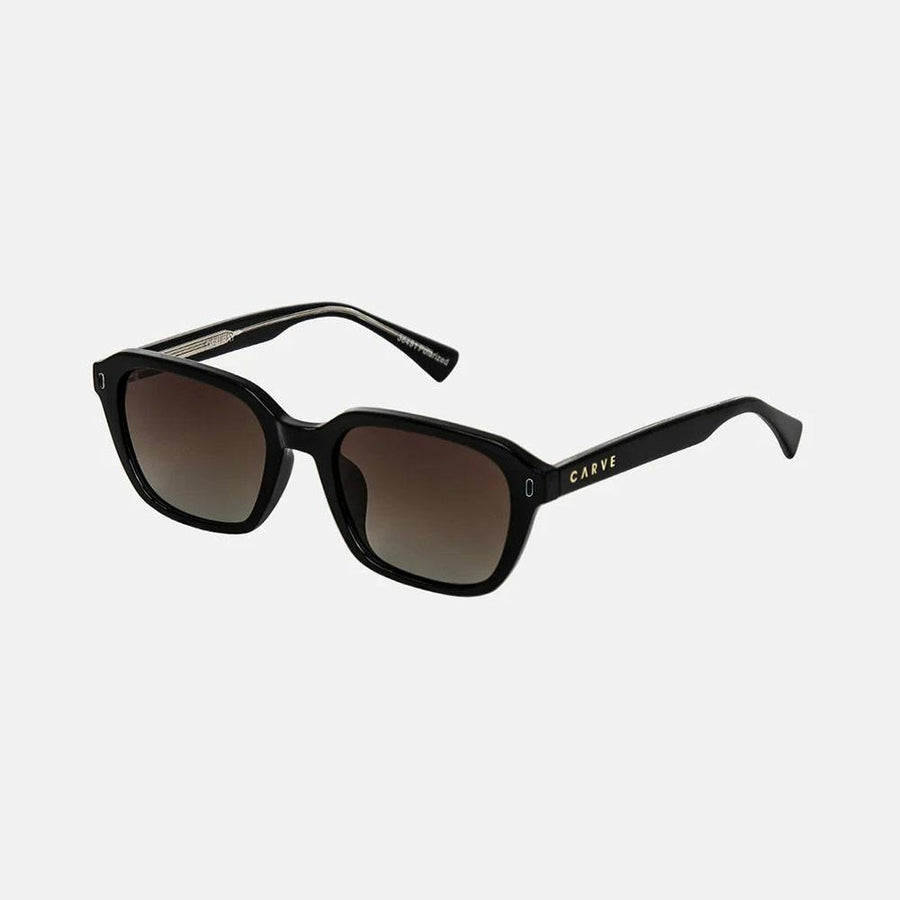 Carve Del Ray Gloss Black Frame Brown Gradient Polarized Sunglasses
