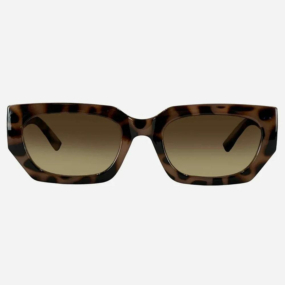 Carve Vinca Gloss Creamy Tort Frame With Gradient Brown Lens Sunglasses