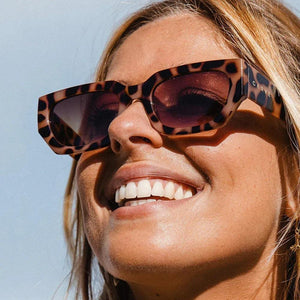 Carve Vinca Gloss Creamy Tort Frame With Gradient Brown Lens Sunglasses