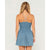 Rusty Mimi Smocked Mini Dress