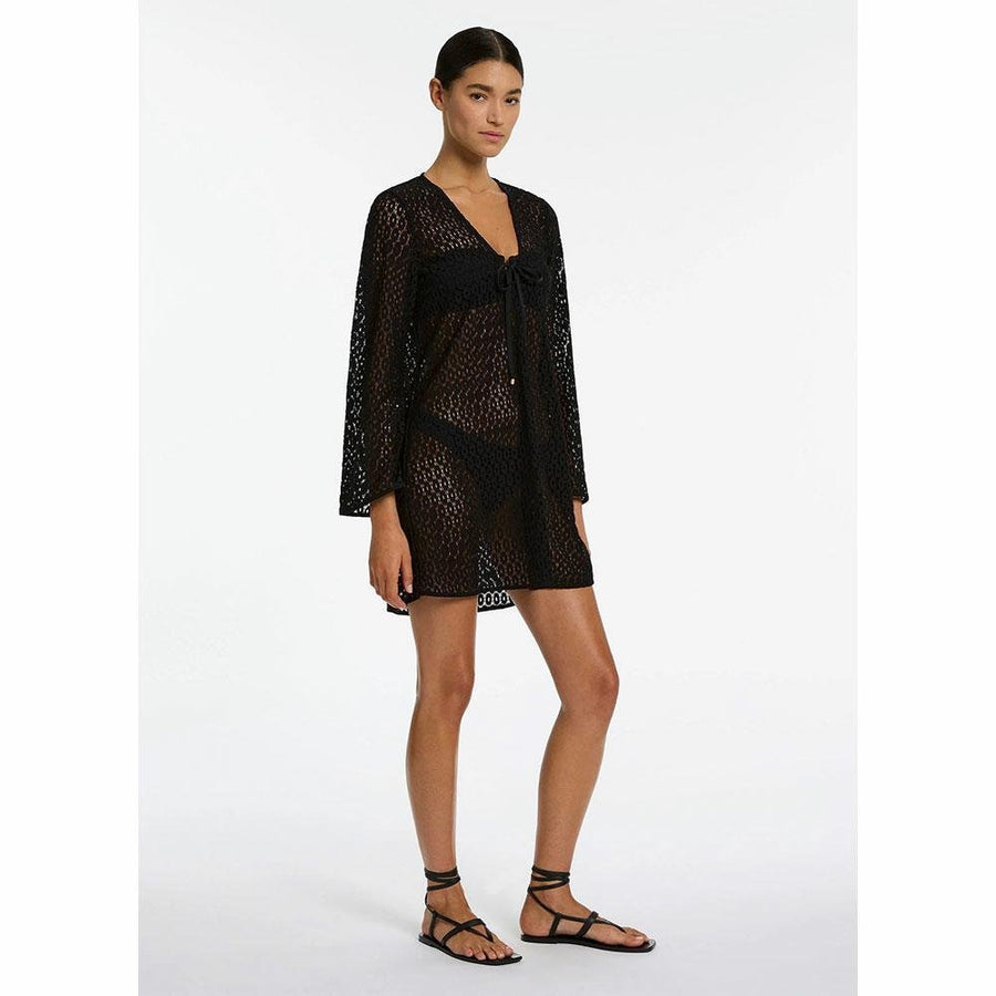Jets Stretch Lace Kaftan