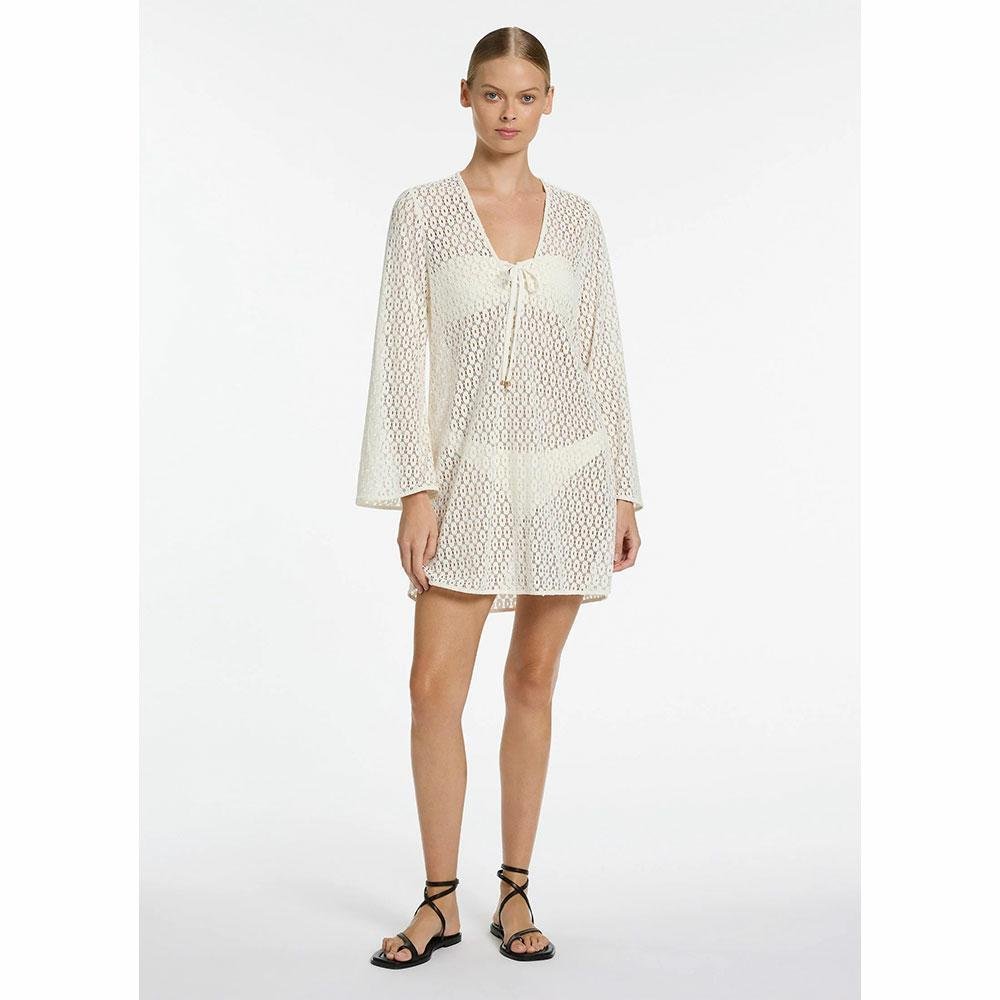 Jets Stretch Lace Kaftan