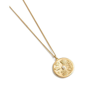 Kirstin Ash by the Sea Coin Necklace Gold