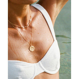 Kirstin Ash by the Sea Coin Necklace Gold