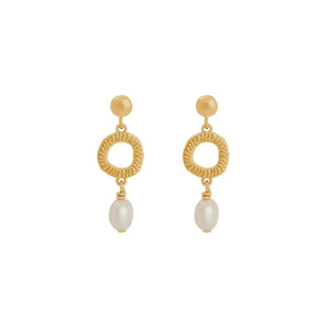 Kirstin Ash Isole Pearl Earrings Gold