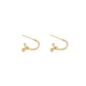 Kirstin Ash Bloom Drop Hoops Gold