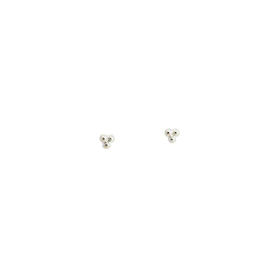 Kirstin Ash Three Dot Stud - Single - Silver