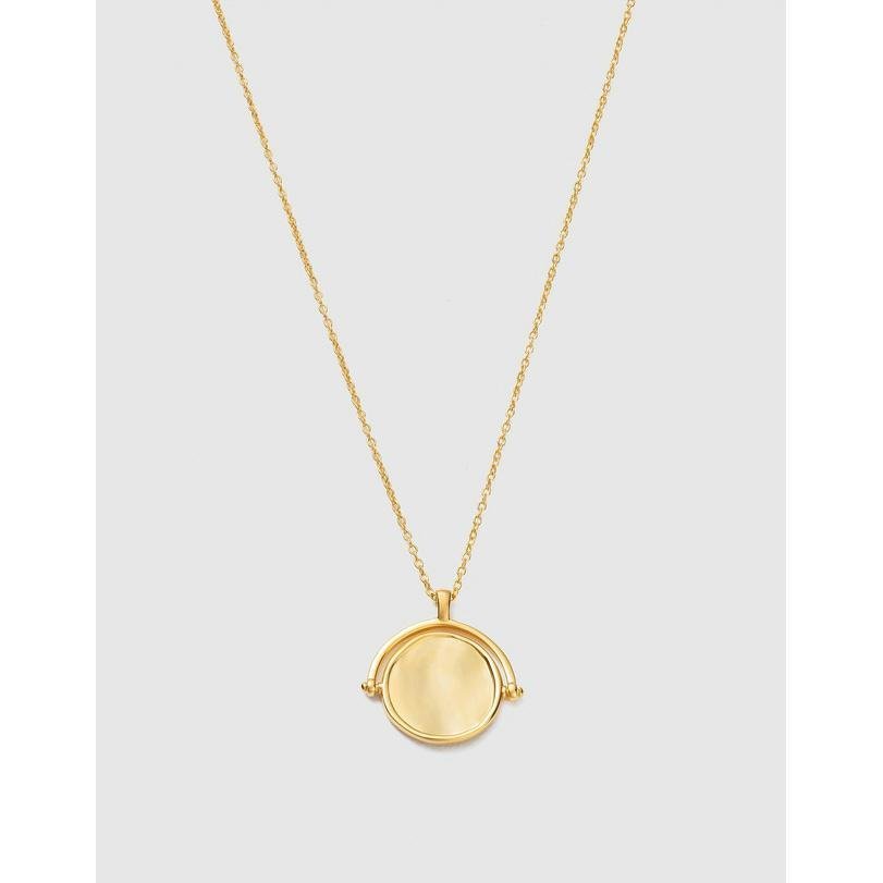 Kirstin Ash Fold Spinner Necklace Gold