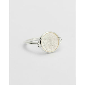 Kirstin Ash Fossil Shell Ring Silver