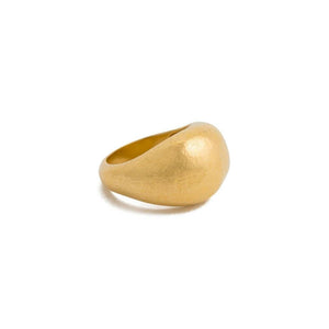 Kirstin Ash Golden Light Dome Ring Gold