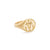 Kirstin Ash Taurus Signet Ring Gold