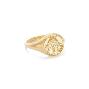 Kirstin Ash Gemini Signet Ring Gold