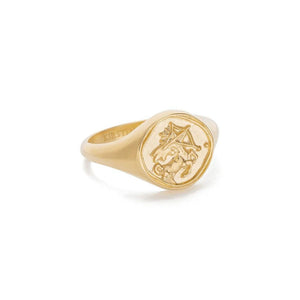 Kirstin Ash Sagittarius Signet Ring Gold