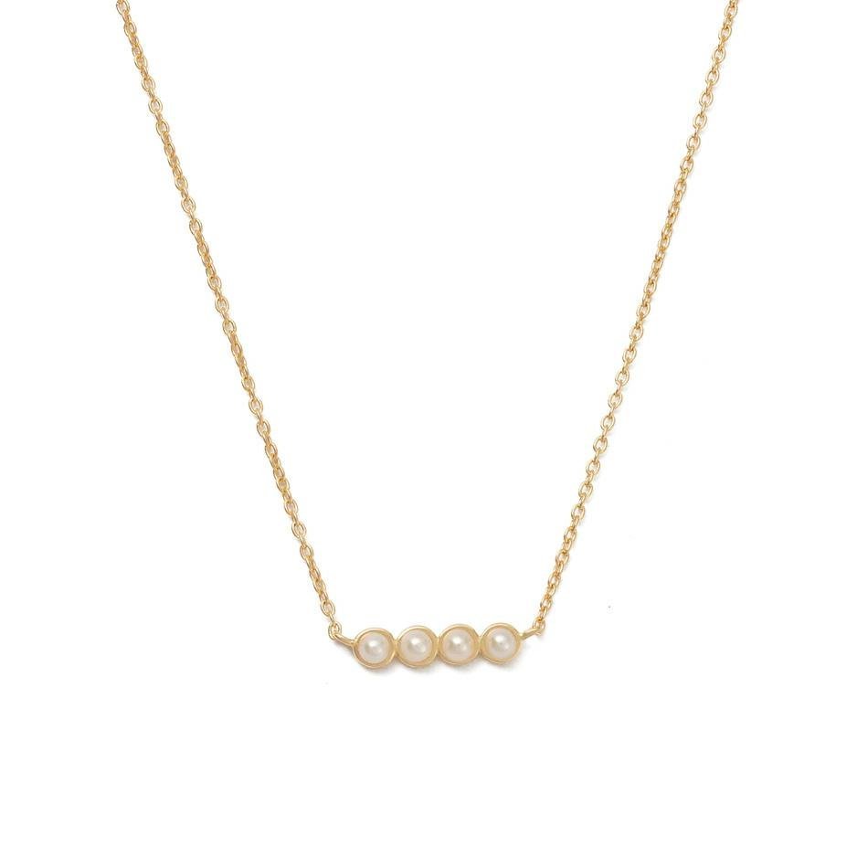 Kirstin Ash Alchemise Pearl Necklace Gold