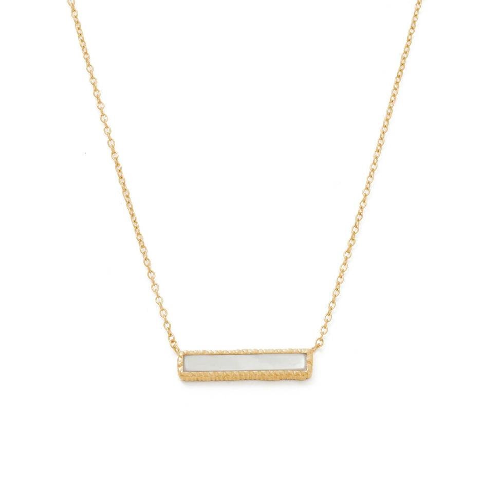 Kirstin Ash Perla Bar Necklace Gold