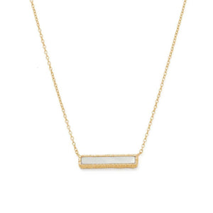 Kirstin Ash Perla Bar Necklace Gold