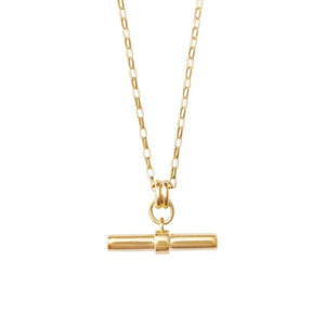 Kirstin Ash Roam T-Bar Necklace Gold