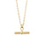 Kirstin Ash Roam T-Bar Necklace Gold