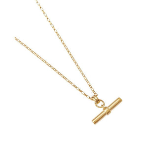 Kirstin Ash Roam T-Bar Necklace Gold